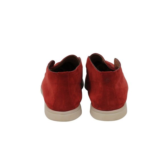 Loro Piana Open Walk Ankle Boots Size US 13 46 Red Suede Slip On Mid Top Chukkas - Picture 5 of 9